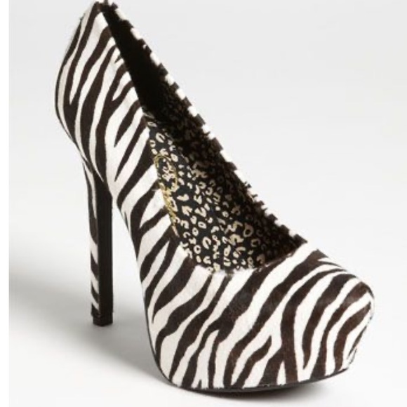 Jessica simpson zebra shoes Clearance